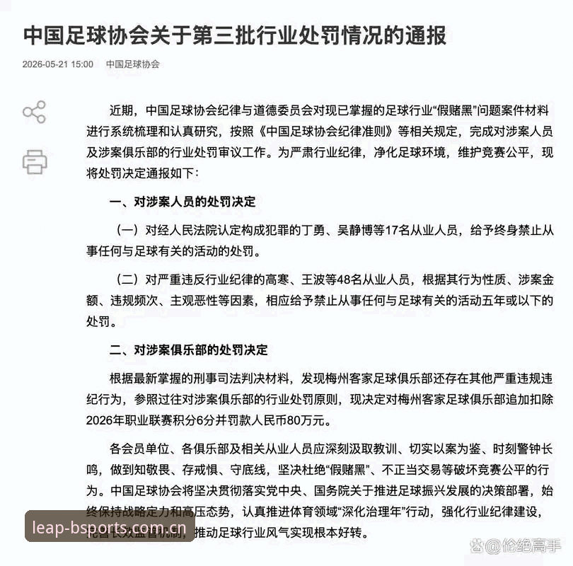 资深用户分享：从足协第三批禁足名单看中国足球的深层震动